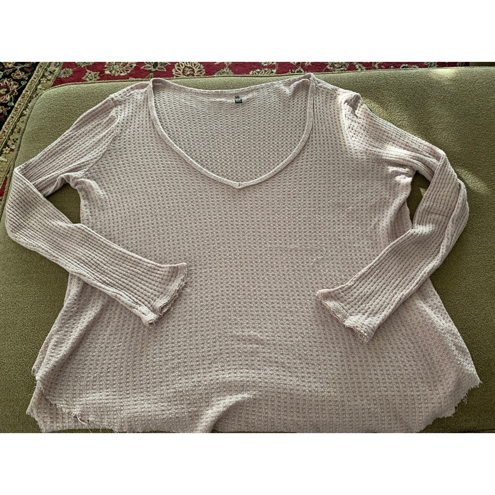 Me To We Rayon/Spandex Size Small Soft Pink V-neck Top Shirt (BB)